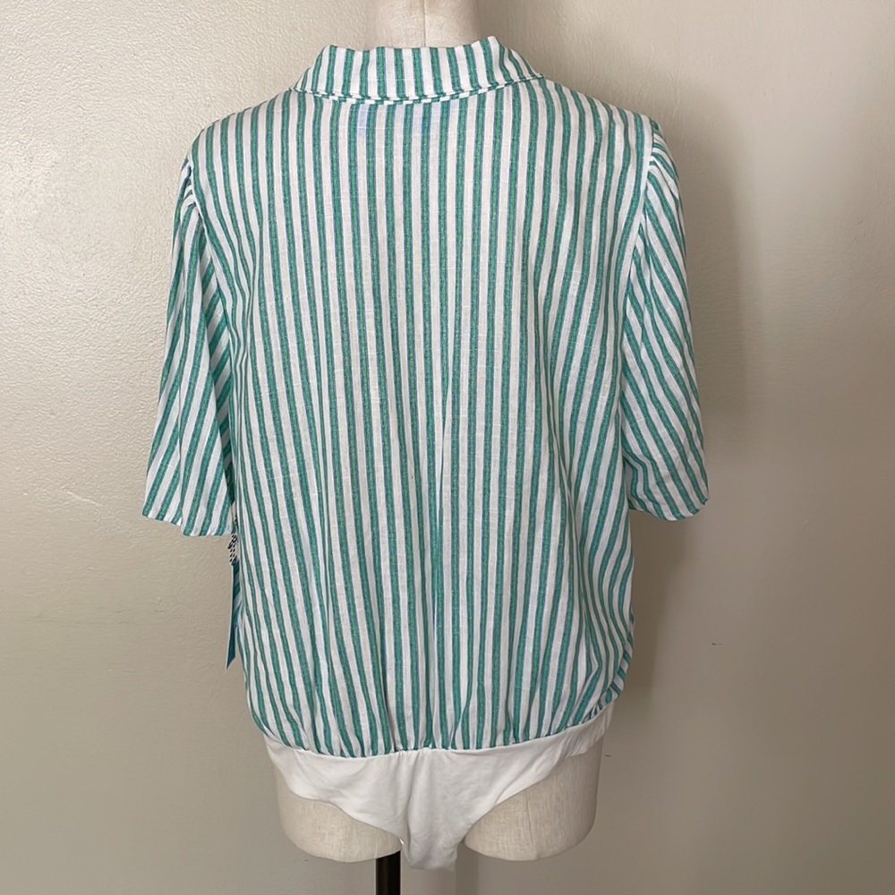 NWT DRAPER JAMES RSVP Button Front Bodysuit. XXL - Picture 7 of 10